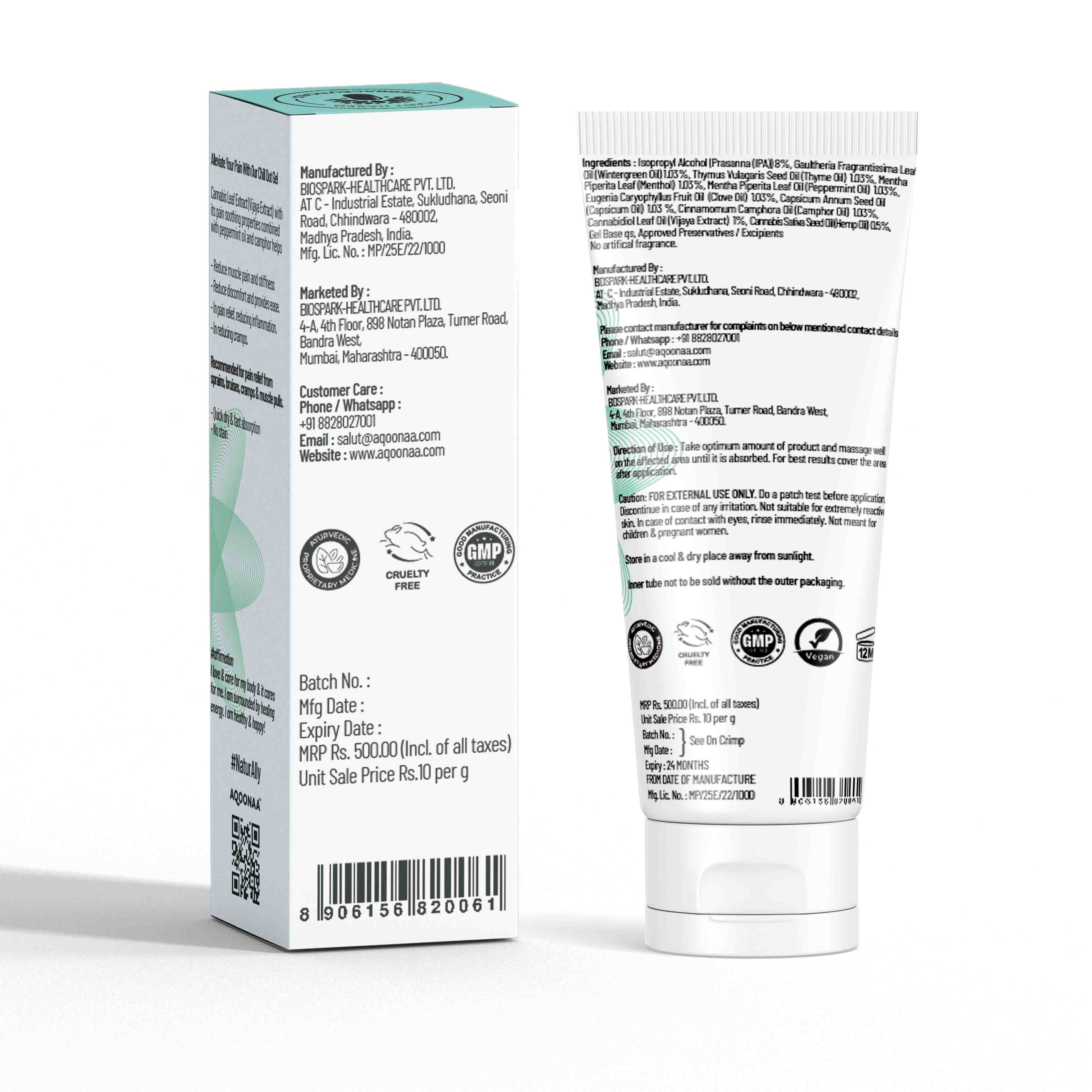 Pain relieving Chill Out Gel