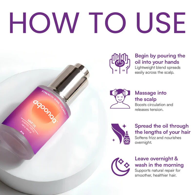Hair Oil | Rosemary, Saffron, Coconut & Hemp Seed Oil (30ml)