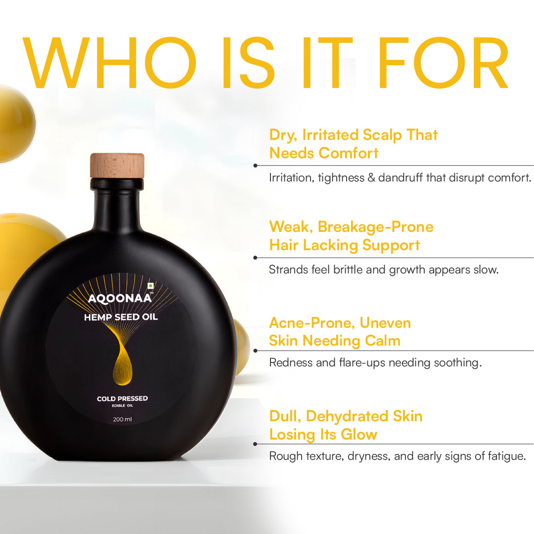 Cold Pressed Unrefined Hemp Seed Oil