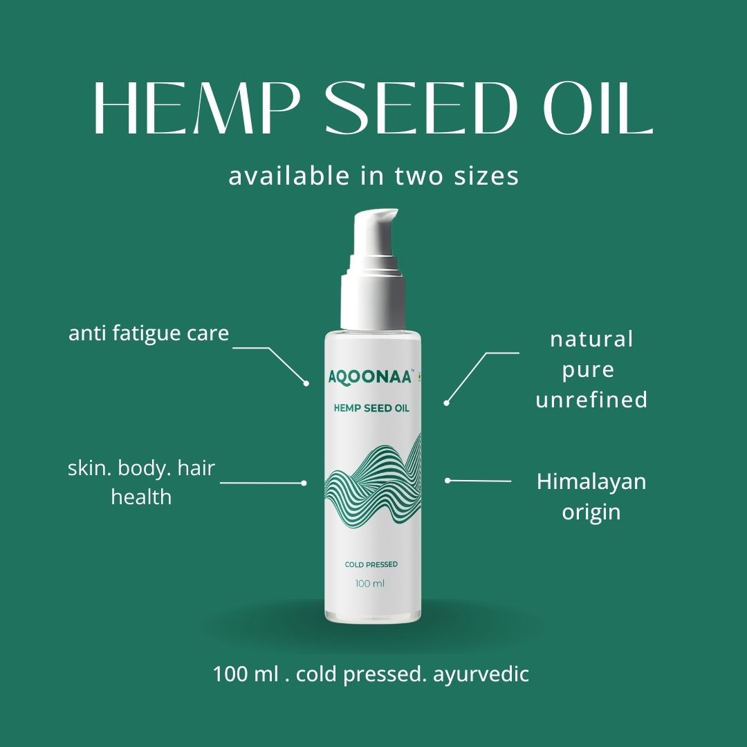 Cold Pressed Unrefined Hemp Seed Oil