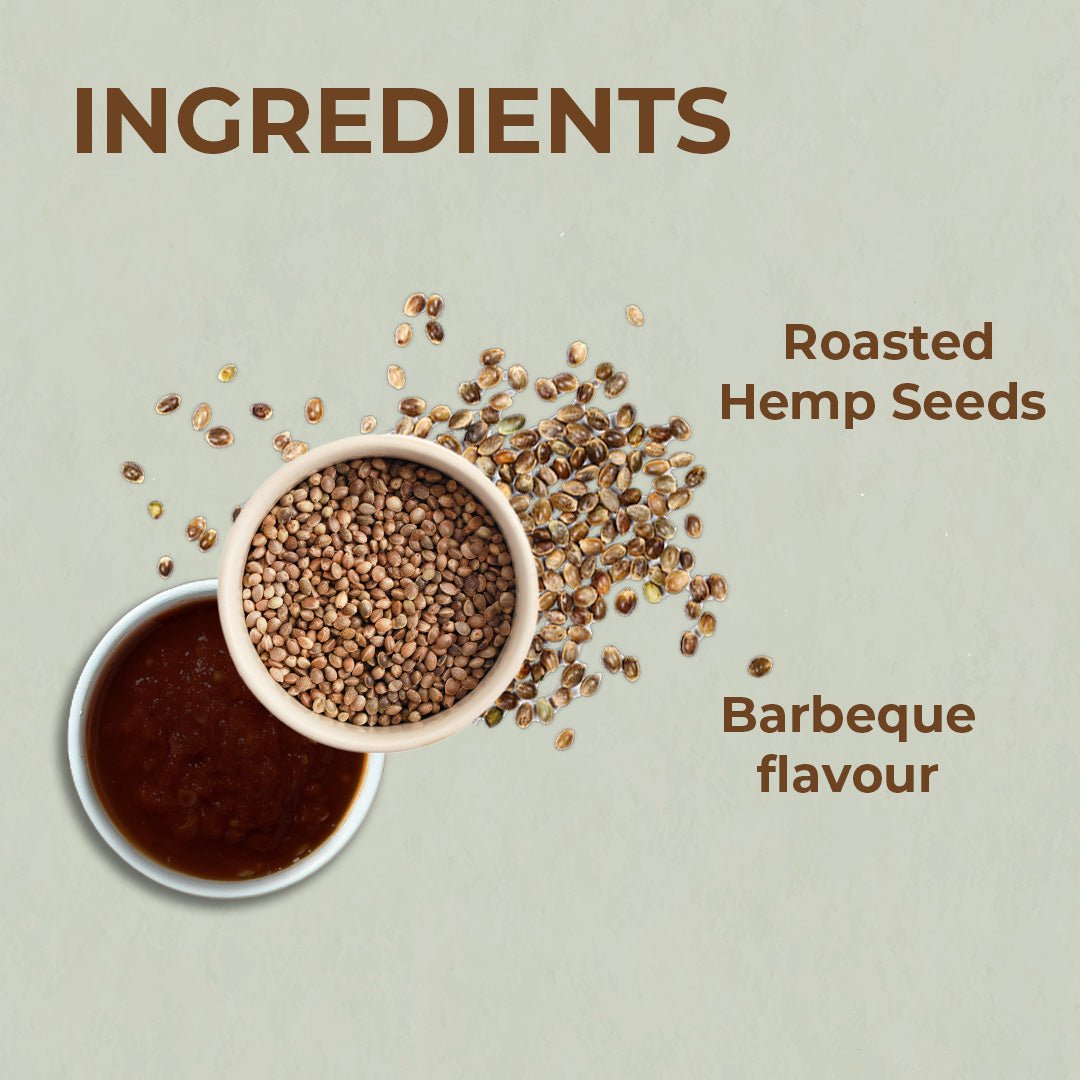 Roasted Hemp Seeds-Barbeque Flavour