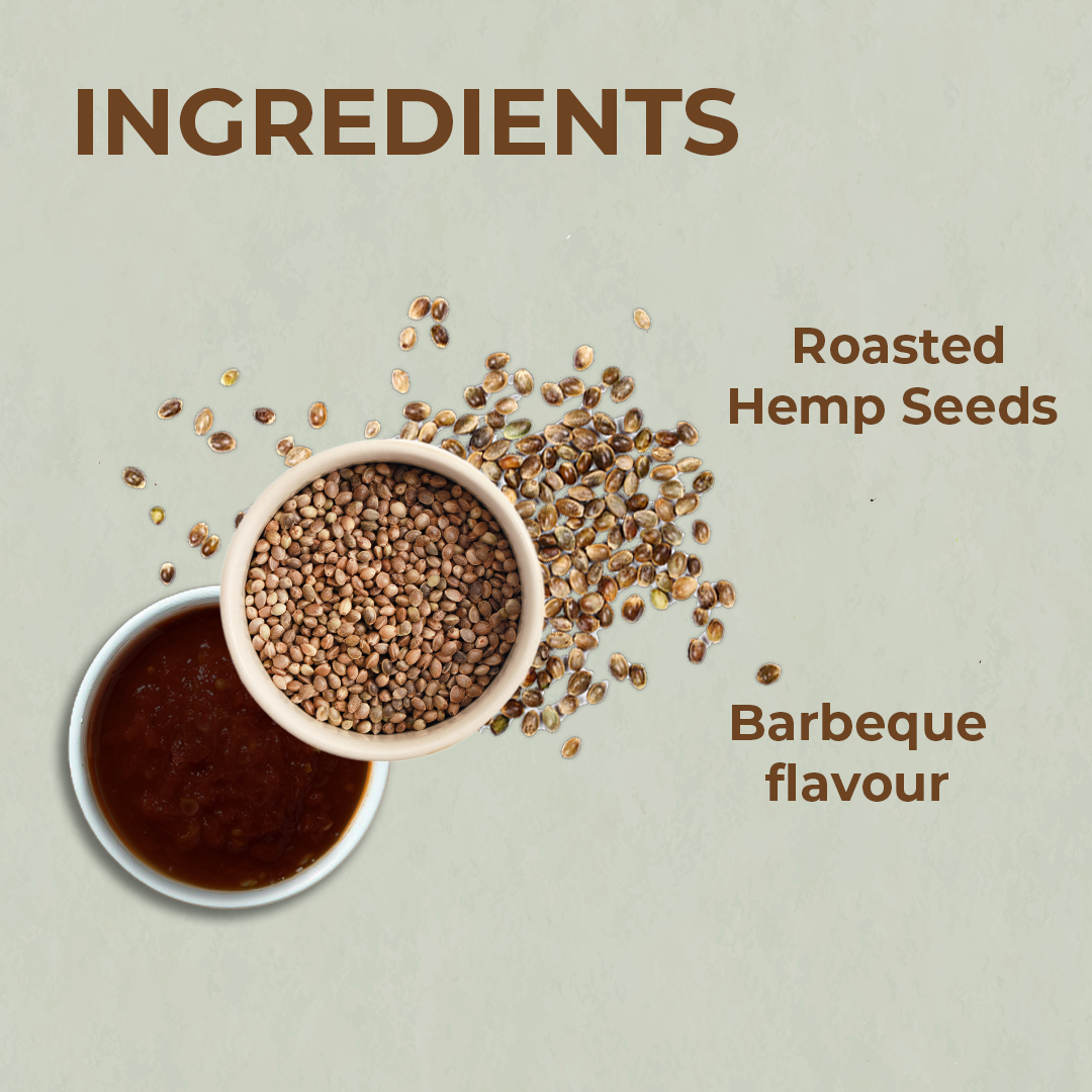 Roasted Hemp Seeds-Barbeque Flavour