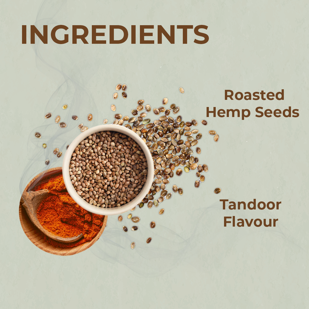 Roasted Hemp Seeds- Tandoor flavour